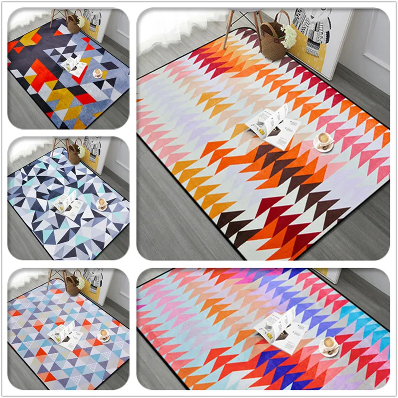 

Coffee Table Floor Mat Abstract Art Rugs And Carpets For Home Living Room Bedroom Rugs bathroom Anti-Slip pad Cloakroom Carpet