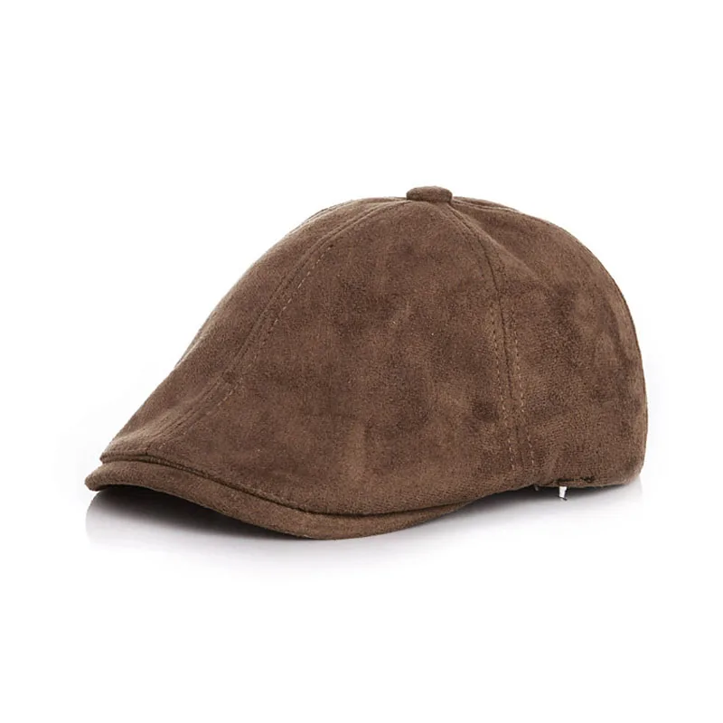 Knappe Baby Hoed Verstelbare Suedette Kinderen Baret Hoeden Retro Lente Herfst Kinderen Cap Voor Meisjes Jongens Accessoires 2-5Y