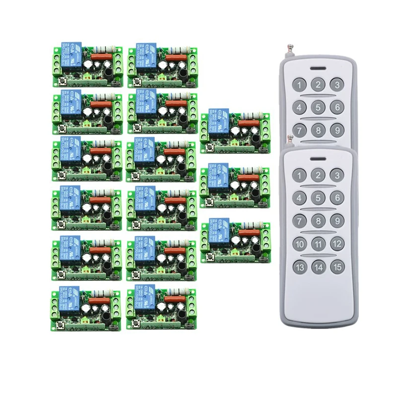 

220V 10A 315MHZ/433Mhz 1 CH Wireless Remote Control Switch teleswitch Radio Control Switch 1CH Relay Learning Code