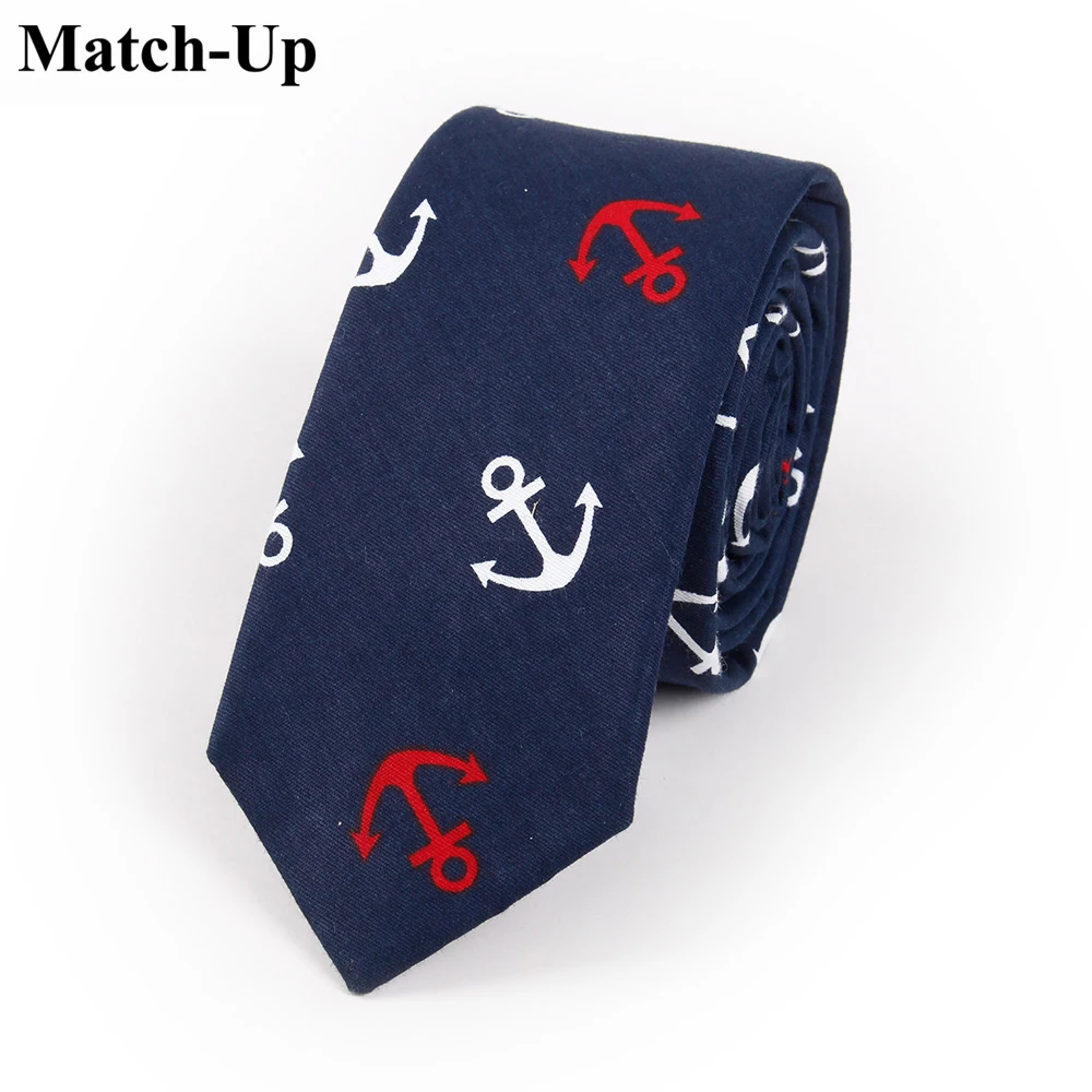 

Match-Up Men's Printed Cotton Anchor Ties Necktie fashion 6CM (0023)