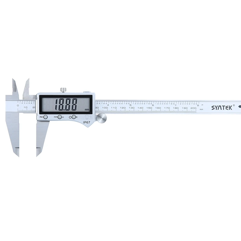 0-200mm IP67 Bluetooth Digital Vernier Caliper 8 Inch Electronic Stainless Steel LCD Waterproof Vernier Caliper Micrometer Guage