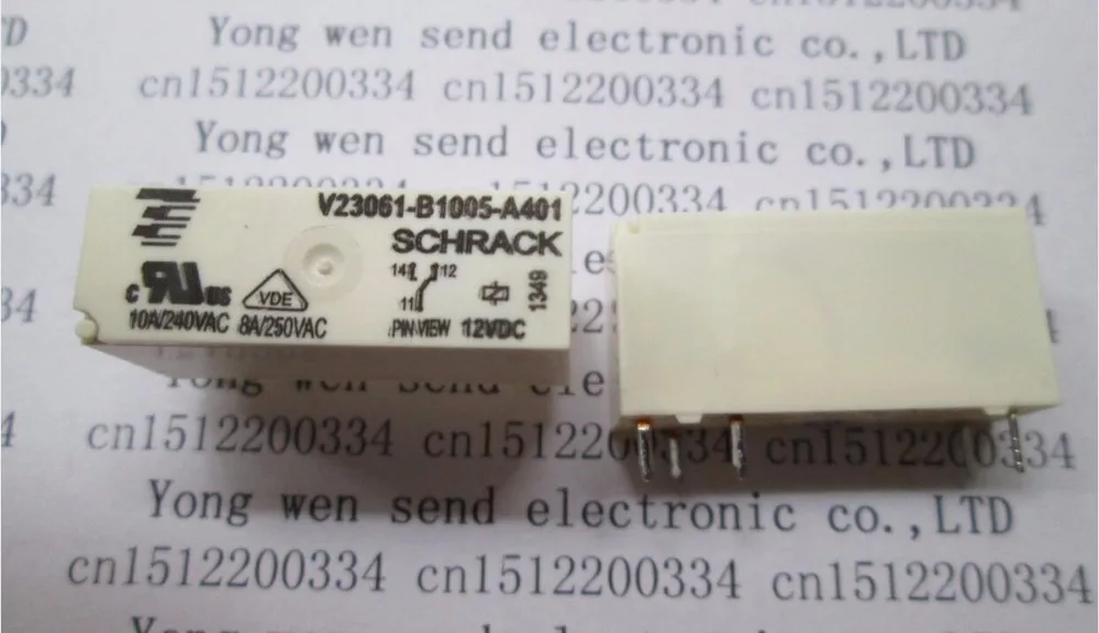 HOT NEW relay V23061-B1005-A401 12VDC V23061-B1005-A401-12VDC V23061-B1005 V23061B1005A401 12V 12VDC DC12V 8A DIP5