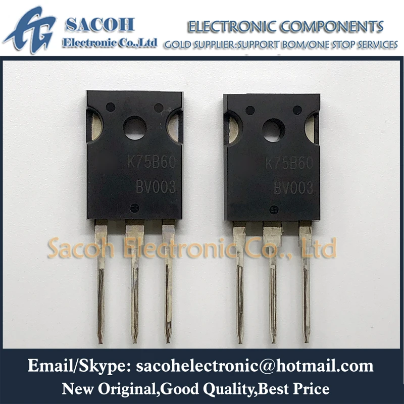 

Refurbished Original 5Pcs/Lot AOK75B60D1 K75B60D1 OR AOK75B65H1 K75B65H1 TO-247 75A 600V Power IGBT Mosfet Powerful Transistors