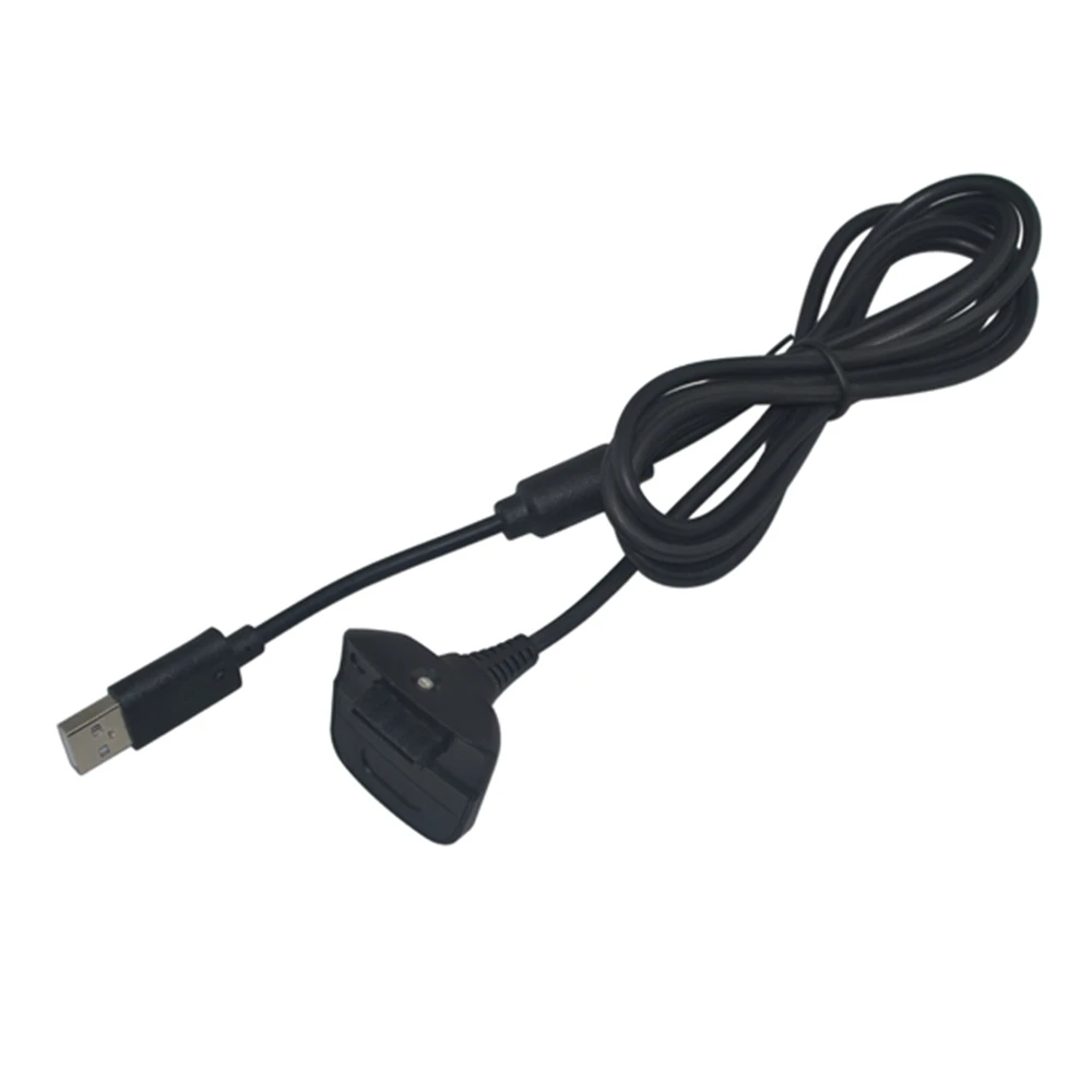 200pcs a lot Wholesale USB Charging Cable Smart Charger for Xbox 360 Wireless Controller Black