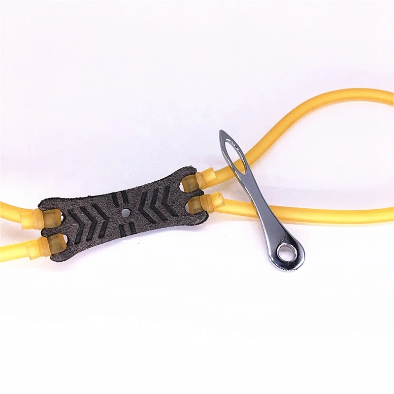 Good Quality New DIY Tools Alloy For Slingshot Rubber Bands Pouches Leather Tied Up Hunting Shooting