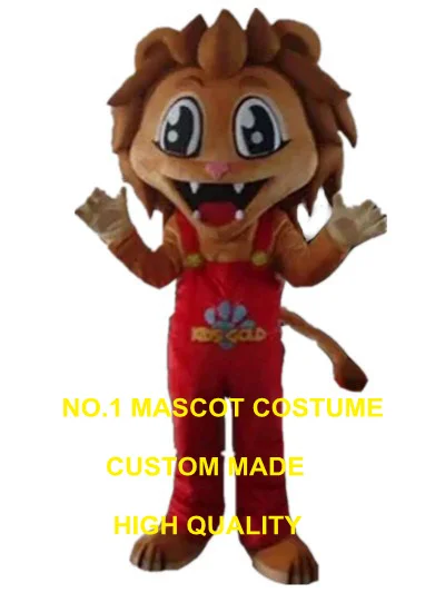 cartoon lion mascot costume red lion mascot custom adult size cartoon character cosplay carnival costume 3195