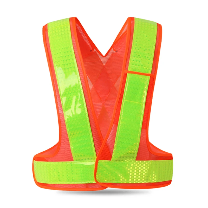 Hi Vis Reflective Vest Safety Vest With Adjustable Elastic Hook&loop Construction Waistcoat Running Walking Jogging Cycling