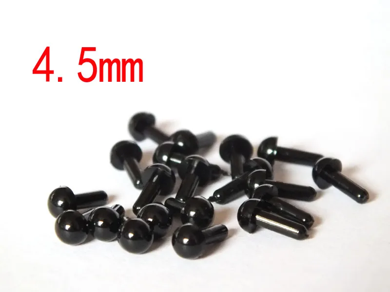 100pcs/lot Plastic Safety Eye For Teddy Bear Doll Animal Puppet Toy---4.5mm