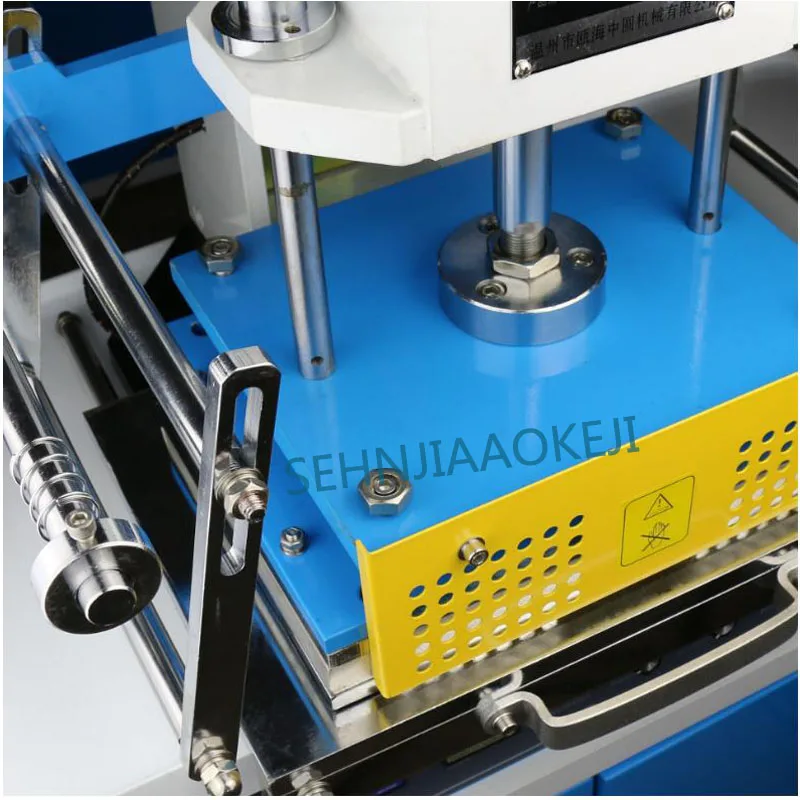 Máquina de bronceado en caliente neumática Vertical ZY-819D, máquina de estampado en caliente automática de área grande, área de altura de configuración 220V/110V 1500W