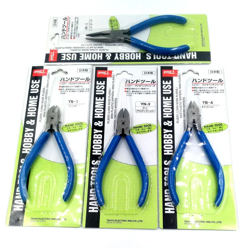 

Japan GOOT Mini Pliers Diagonal Cutter Long Nose Nippers for Home Use Hobby Hand Tools Cutting Plastic Soft Wire Bending Holding