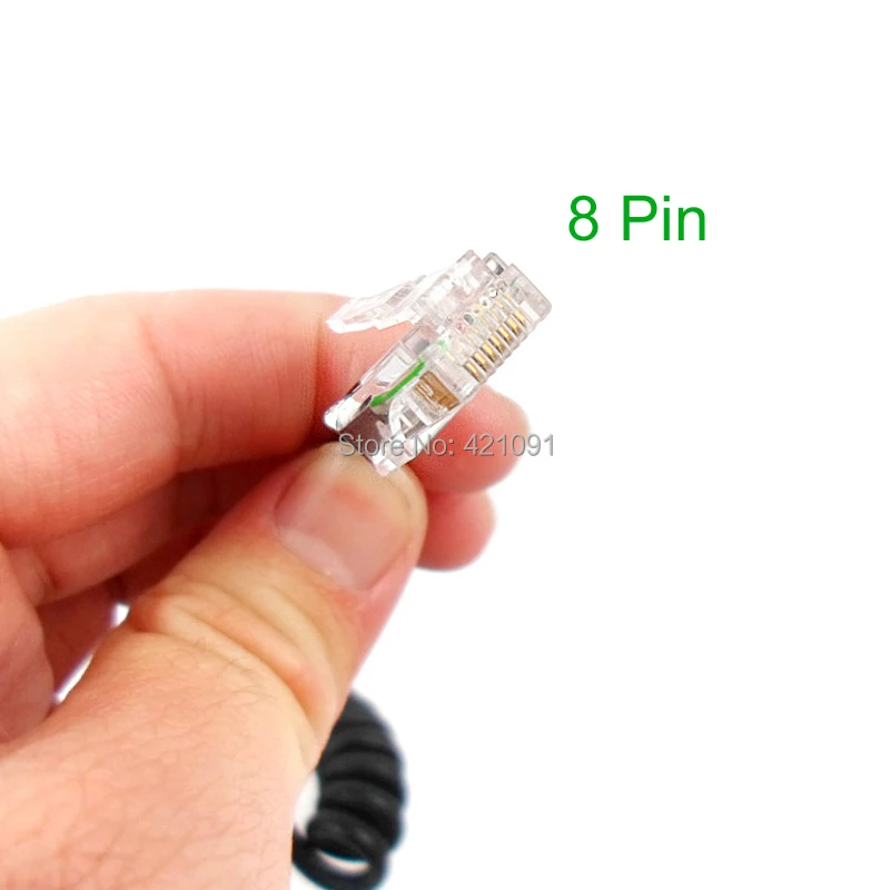 8 Pin RJ-45 HM-133 ไมโครโฟนสำหรับ ICOM IC-2725E IC-208H IC-E208 IC-207H D-800H รถวิทยุ Handheld Mic