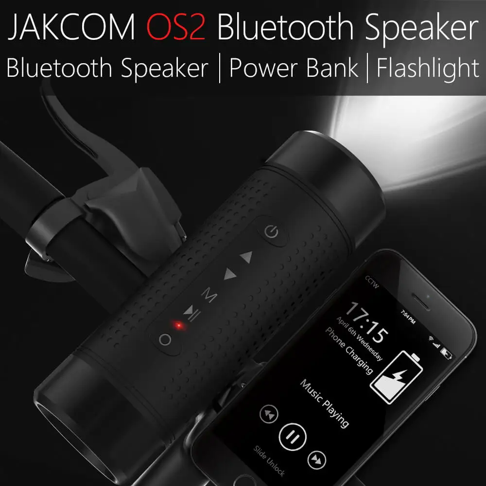 Portable Jakcom OS2 Outdoor Bluetooth Speaker Waterproof 5200mAh Power Bank Bicycle Subwoofer Bass Speaker LED light+Bike Mount