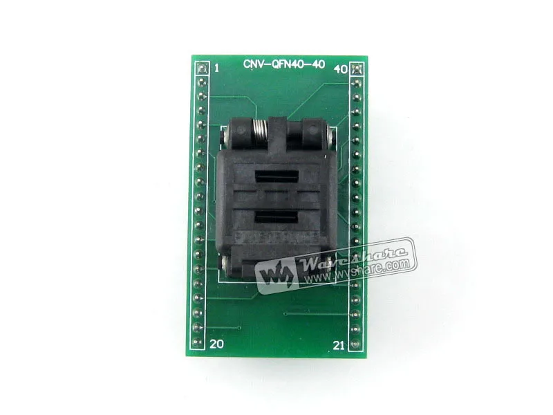 

QFN40 TO DIP40 # QFN40 MLF40 MLP40 IC Test Socket Programming Adapter 0.4mm Pitch + Free Shipping