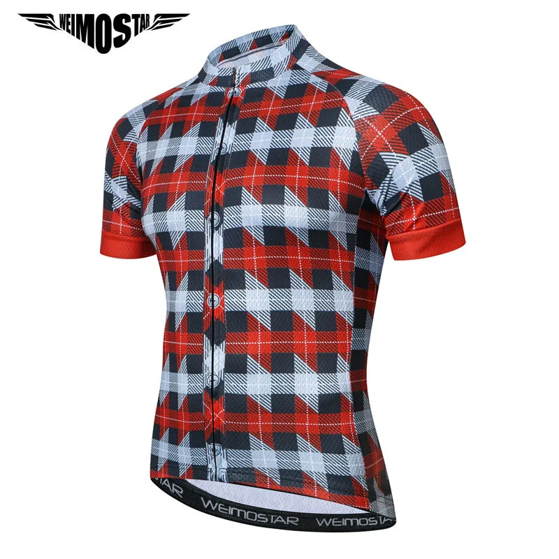 Weimostar Cycling Jersey Shirt Polyester Breathable Cycling Clothing Mountain Bicycle Clothes Pro Team Road MTB Bike Jersey Top