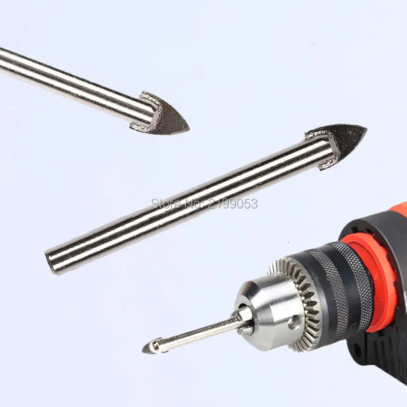 5 sztuk/partia wiertło z węglika wolframu piła do otworów spear głowy wiertło płytka szklana ceramiczne wiertła bity 3 ~ 16mm trwałe w użyciu