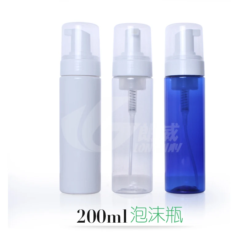 Foaming Bottle Whipped Mousse Points Bottling Foam Fine 200ml Refillable Bottles Foaming Pump Soap Dispenser Plastic 10PCS/LOT