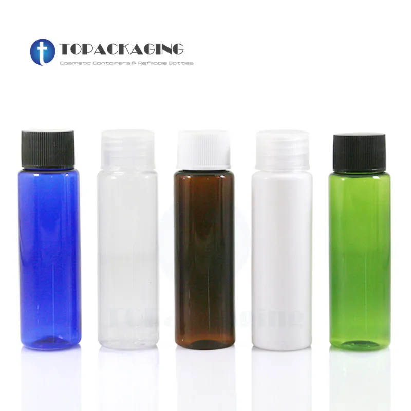 

100 x 30ml Screw Cap Bottle Empty Plastic Cosmetic Container Small Sample Lotion Essence Oil Makeup Shampoo Refillable Packing