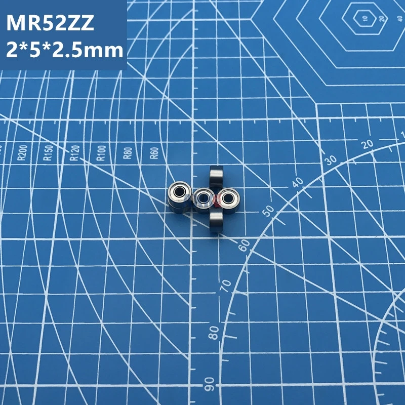 

Бесплатная доставка, высокое качество MR52Z, 100 шт., MR52 ZZ подшипник 2*5*2,5 мм, миниатюрные MR52ZZ шарикоподшипники с глубоким желобом, L-520ZZ W52 MR52