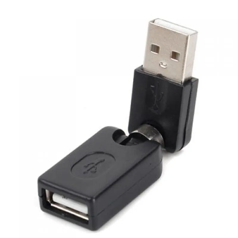 USB2.0 수-암 연장 어댑터 회전 360 도 트위스트 각도 USB 수-USB 암 케이블 어댑터