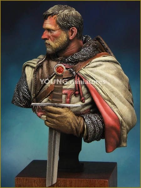 X-107 TEMPLAR KNIGHT Miniature bust Unassembled kit