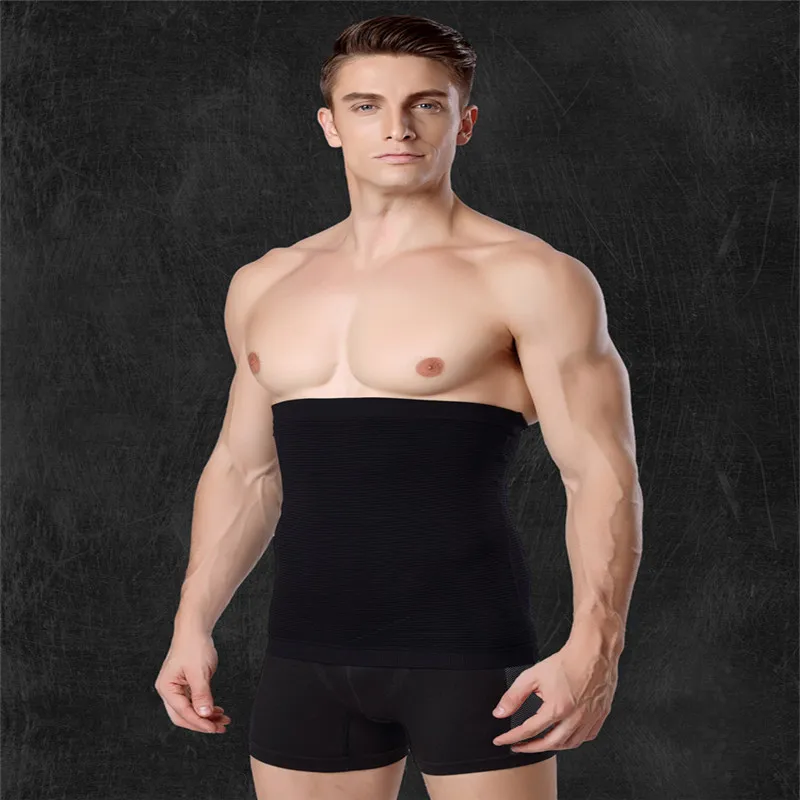 1pc sexy masculino cintura roupa interior emagrecimento espartilho corpo fino abdômen shaper encantador acessório de negócios