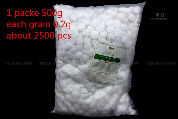 0.5kg about 1000-2500 pcs medical disinfection Tampons Skimmed Cotton ball dental Sanitation cleaning surgery sterile cotton