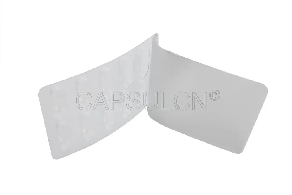 (10 löcher) 3000 stücke/karton Blister Verpackung Blatt, kapsel Blister Verpackung Blatt Für größe 0 Kapsel mit 10 löcher