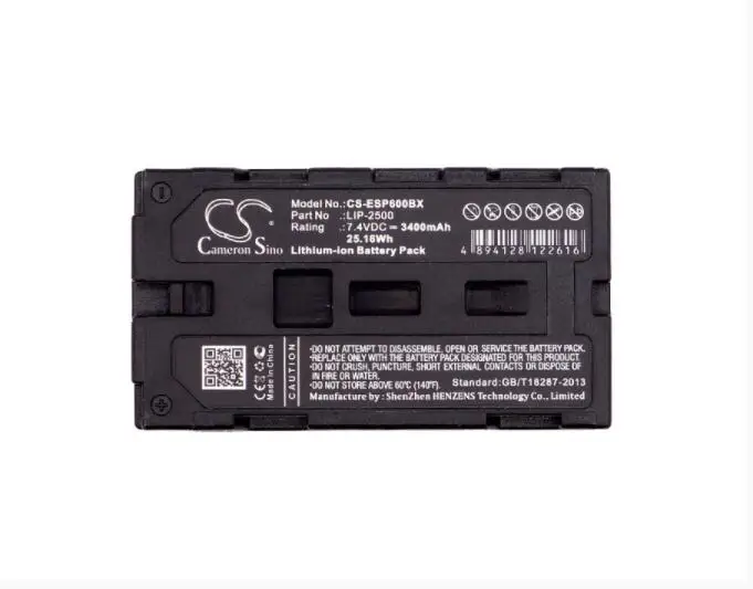 

Аккумулятор Cameron Sino 3400mAh для EPSON M196D TM-P60 для губ-2500
