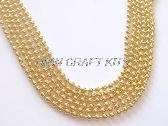 50yards Gold or silver,black Plated Ball Chains Necklace 1.5mm Great for Scrabble Tiles,Glass Tile Pendant,Bottle Caps