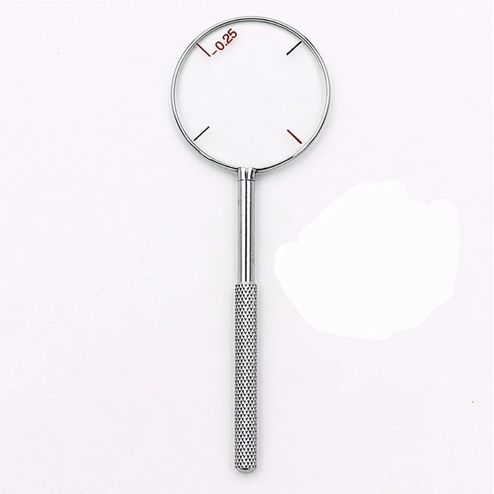 1Pcs Round Optical Cross Cylinder Lens Tool Optical Instruments Diopters 0.25/0.5