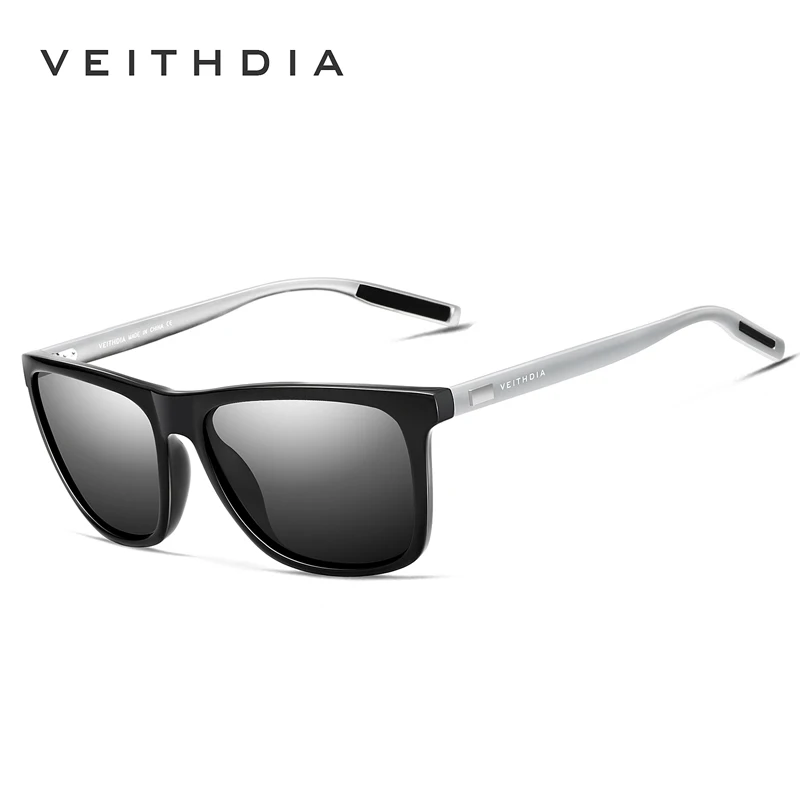 VEITHDIA Original Sunglasses Sports Outdoor Unisex Aluminum TR90 Polarized UV400 Lens Vintage Sun Glasses For Male/Female VT6108