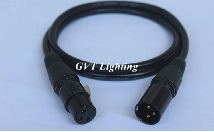 10pcs/lot Top Quality 1 Meter Stage Lighting Effect DMX Cable 1 M For DMX Controller Console Moving Head PAR Light Party Lights