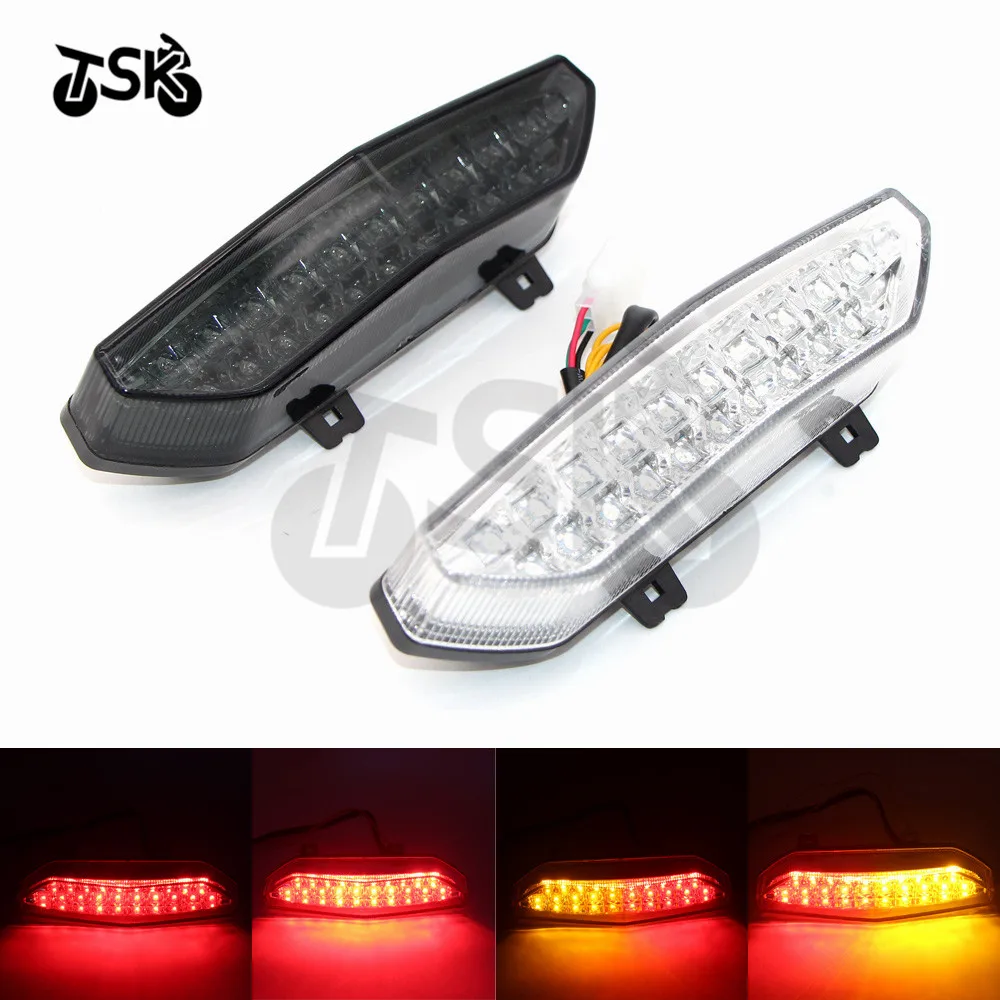 For Kawasaki Ninja ZX 6R  ZX6R 2007 2008 Motorcycle Rear Turn Signal Tail Stop Light Lamp Integrated