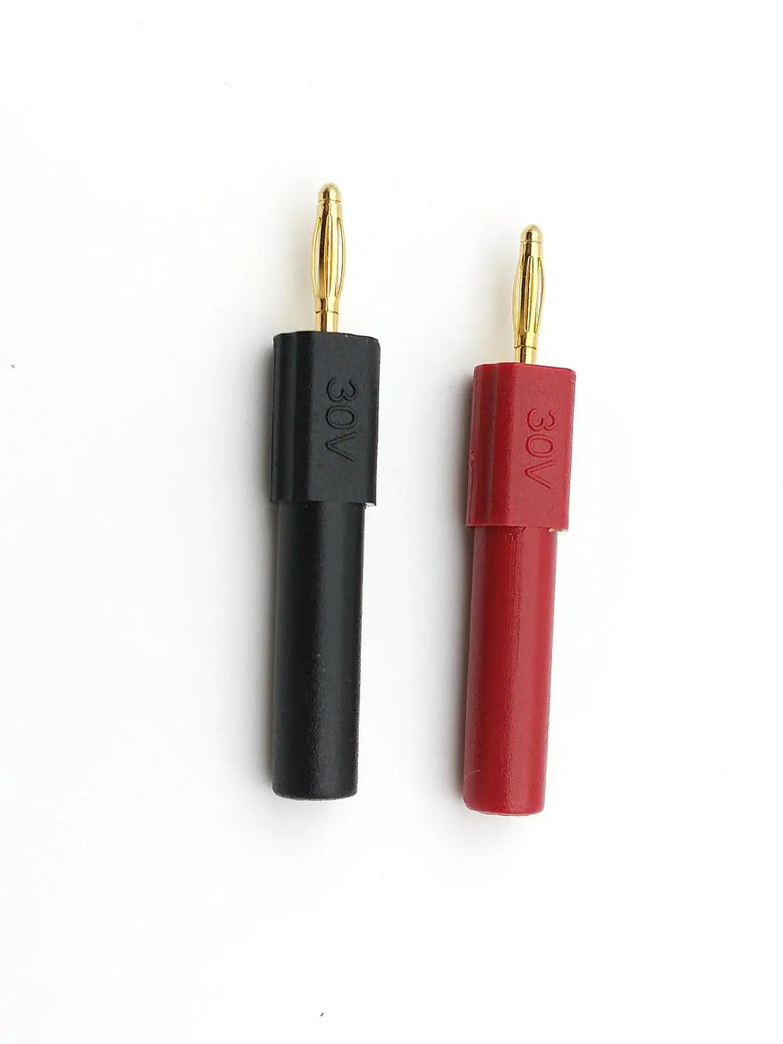 

50pcs/100pcs 2MM CONNECTOR copper 4mm Banana Jack Female to 2mm Banana male Plug Probes 30V