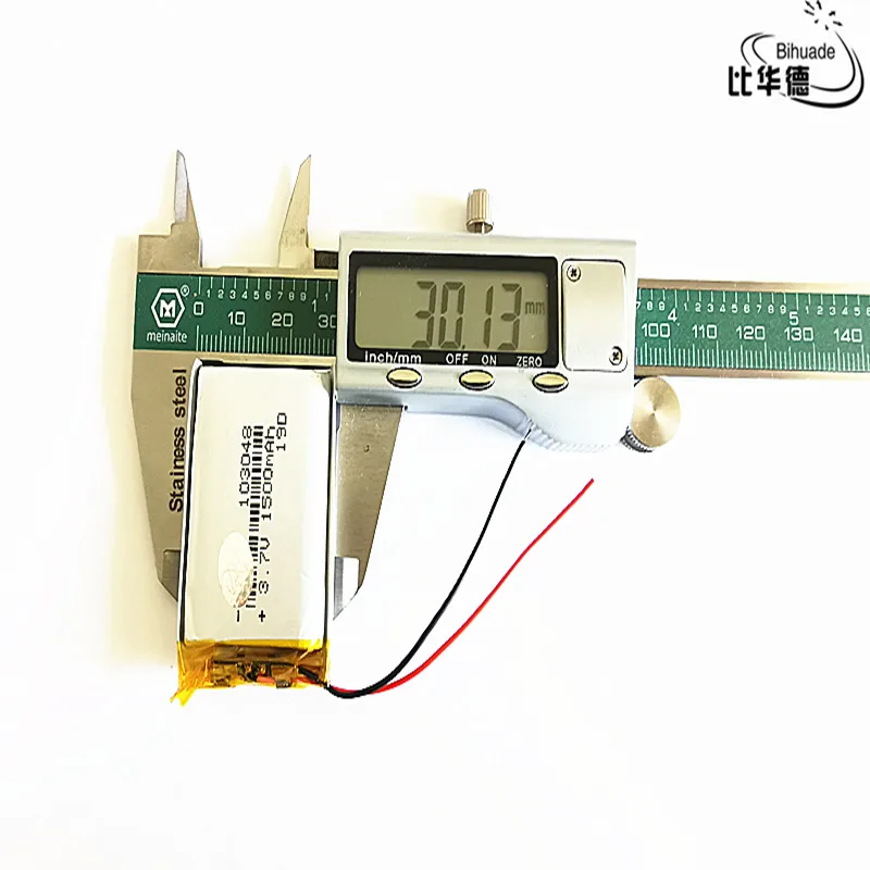 리터 에너지 배터리 3.7V 리튬 배터리 103048 년 초 1500mAh 헤드 라이트 GPS 네비게이터 일반 폴리머 배터리