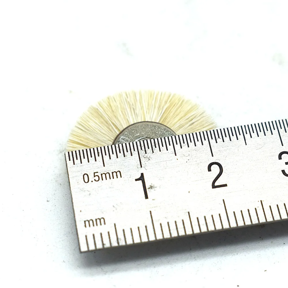 50pcs 22mm Soft Hair Wheel Brush Jewelry Abrasive Brushes For Drill Rotary Grinding Tools Dremel Accessories