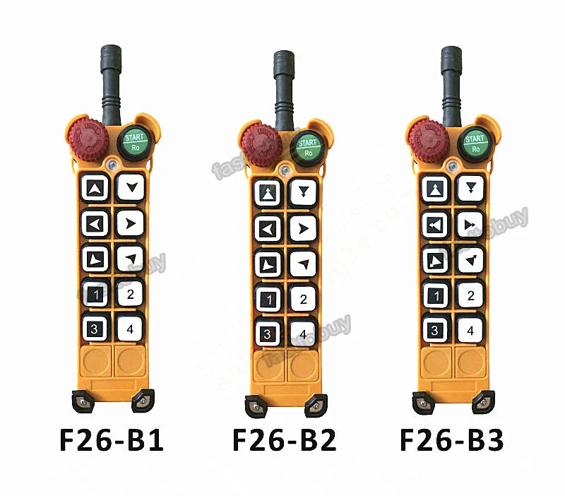 F26-B1 Industrial Radio Wireless Remote Control with 1 Transmitter + 1 Receiver  and 12V/ 18-65V / 65-440V Optional Kit