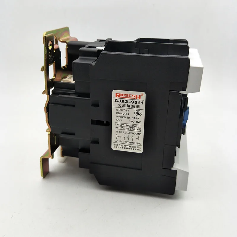 Imagem -06 - Bobina de Tensão de Fases do Motor Controlador ac Contator 660 v 125a Cjx2-9511 220 v 1na 1nf
