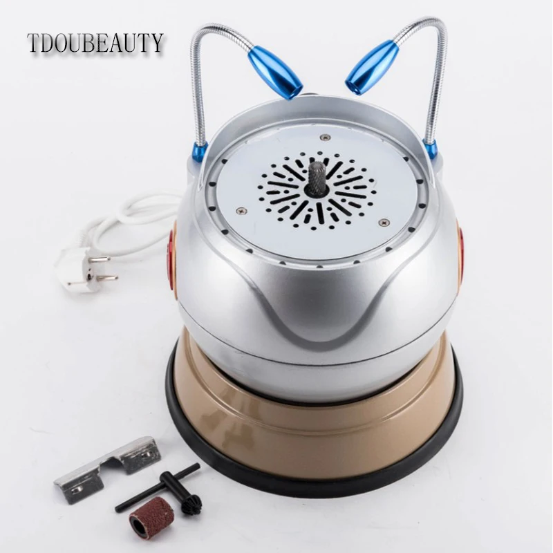 TDOUBEAUTY ทันตกรรมใหม่ลูกรุ่น60W Arch Trimmer 2 LED Light เครื่องบดด้านในเจาะ Cast Lab 110V/220V จัดส่งฟรี