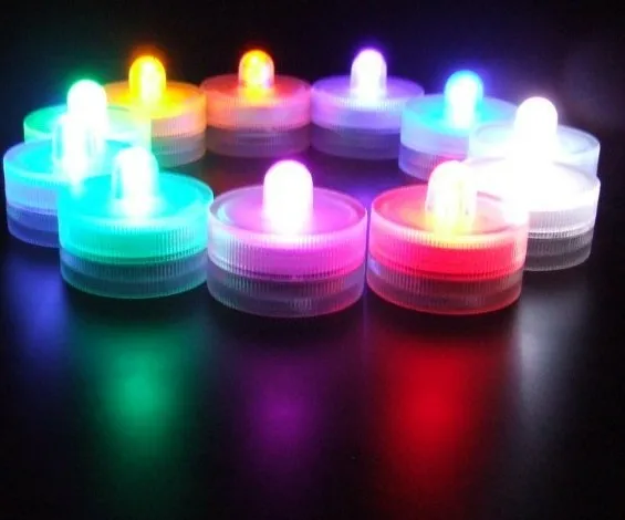 

200pcs/set Multicolor Waterproof LED Candle Wedding Decoration Submersible Floralyte Mini LED Party Light