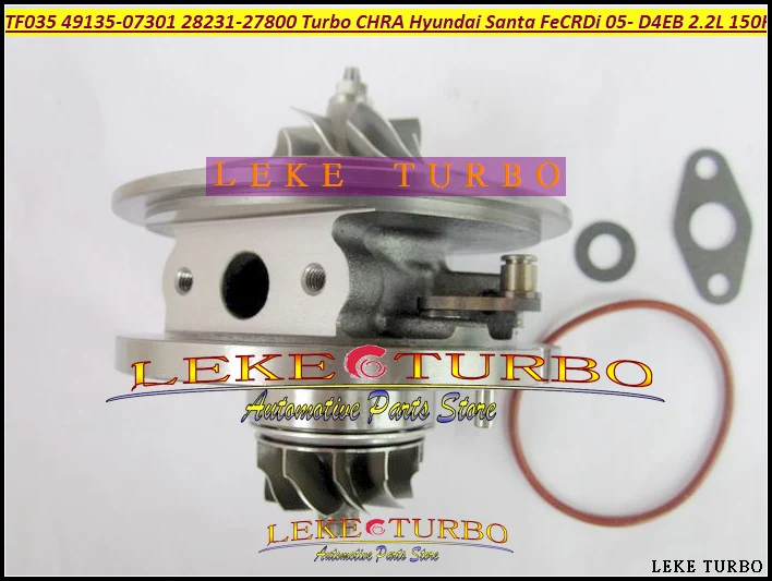 Turbo chra cartridge Turbolader TF035 49135-07302 49135-07300 49135-07100 28231-27800 For Hyundai Santa Fe D4EB 2.2L CRDi 150HP