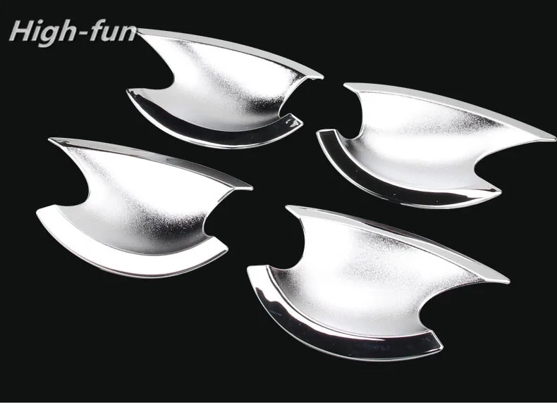 FUNDUOO For Hyundai Elantra 2012 2013 2014 ABS Chrome Car Door Handle Cup Bowl Cover Molding Trim Sticker Auto Accessories