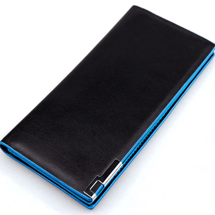 men's wallet Thin clutch Long porte feuille homme leather solid soft carteira masculina wallets money bag 2024 man pocket purse