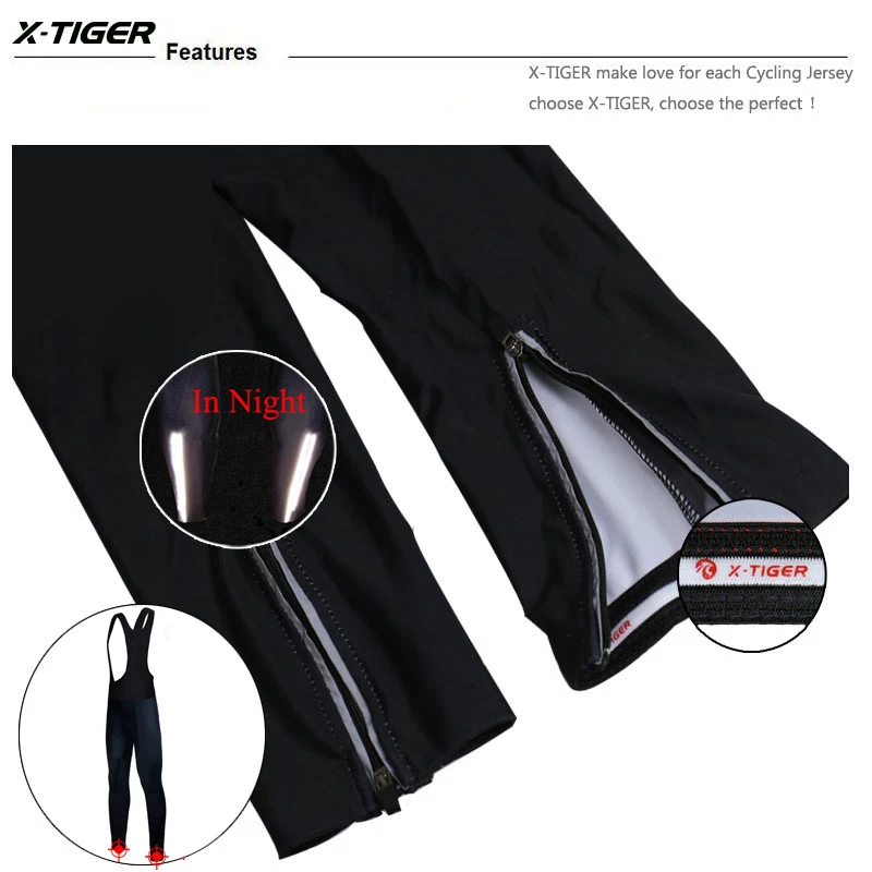 X-Tiger Women Cycling Bib Pants Spring Coolmax 3D Gel Pad Bike Cycling Tights Ciclismo Pantalones MTB Bicycle Cycling Trousers