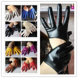 New arrival Women faux pu leather full finger gloves pu leather half palm gloves sexy motorcycle gloves lady's driving gloves