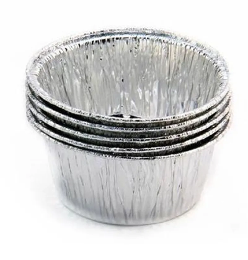 Hot Sales150pcs Disposable Aluminum Foil DIY Baking Tools Cookie Muffin Cupcake Cheese Egg Tart Mold Round Cooking Pastry Tools image 4