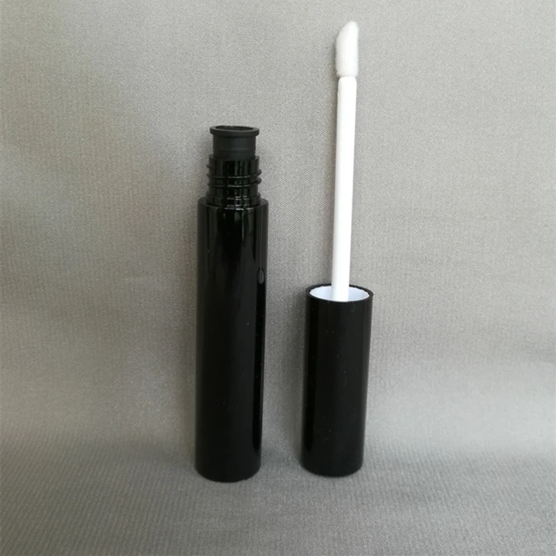 10ml empty lip gloss bottle lipoil container, Eyeliner bottles empty round lip gloss tube packing with black F020