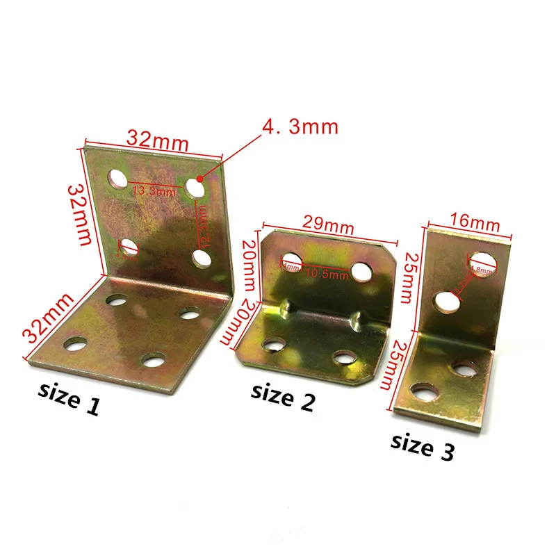 Practical Corner Brackets Joint Fastening Right Angle Thickened Brackets For Furniture Home