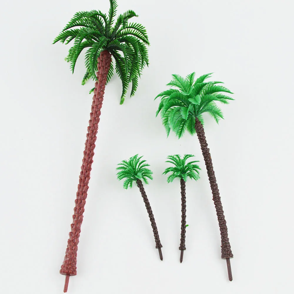 

3cm/4.5cm/7cm/9cm Scale Model Seaside Palm Trees Miniature Model Trees For DIY Modeling Landscape Train Railway Park Scenery