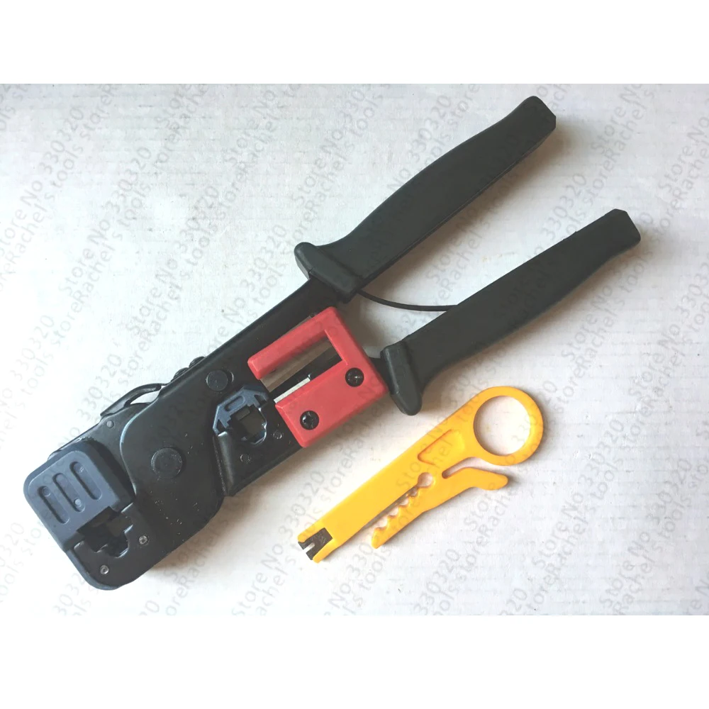 Multifunctional Network Crimping Tool RJ45 RJ11 RJ12 Wire Cable Crimper Crimp Cutting Stripper PC Network Hand Tool Pliers